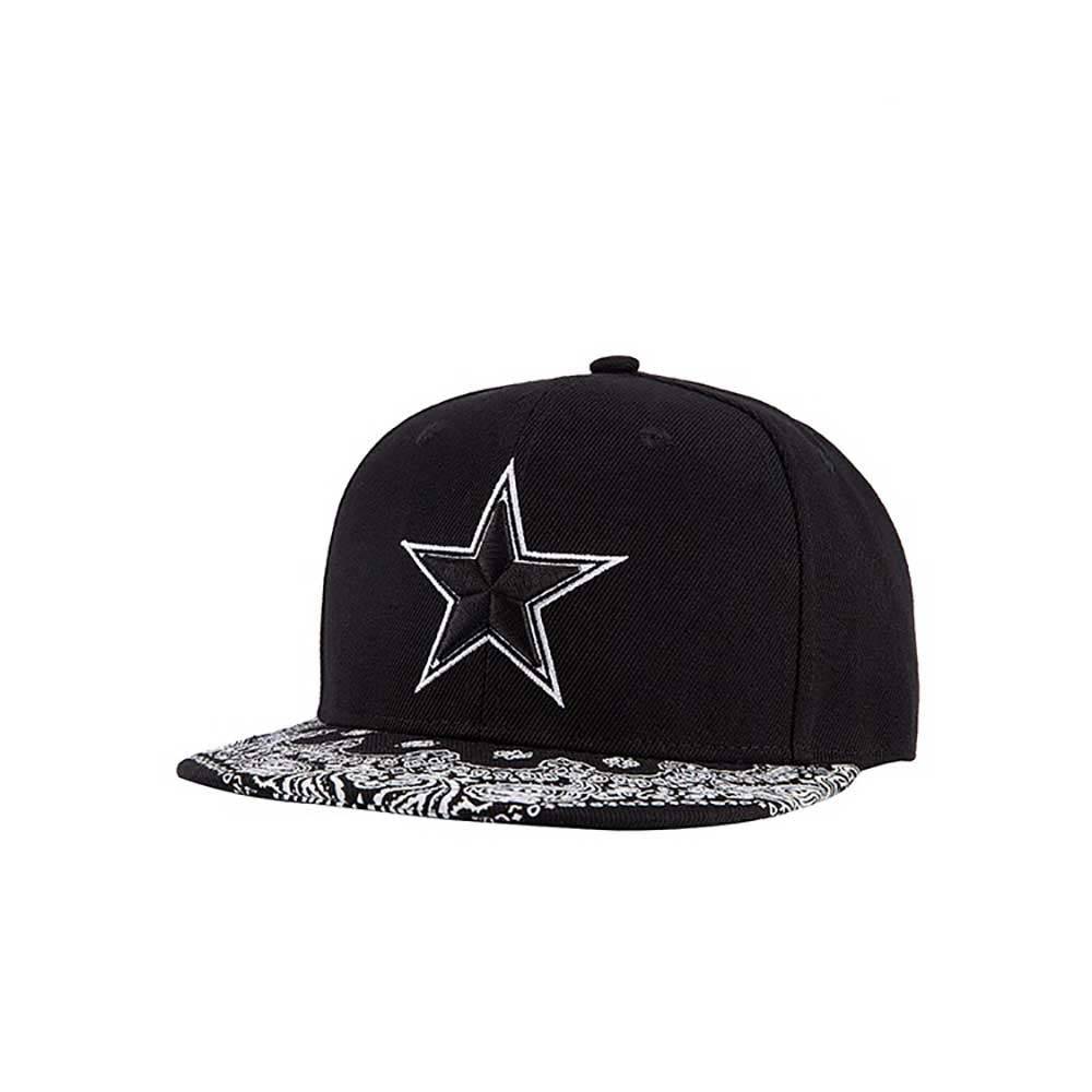 star print baseball cap