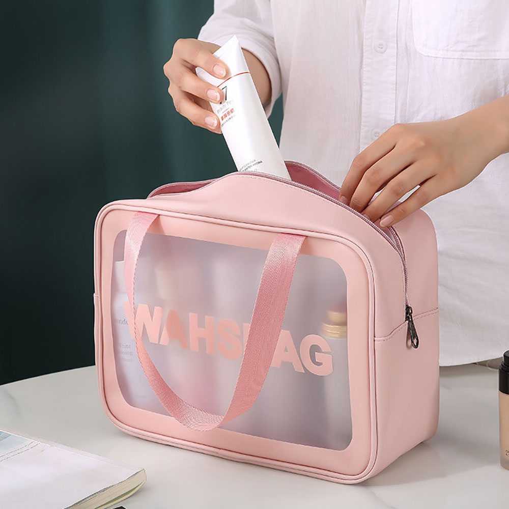 ladies transparent cosmetic waterproof bag