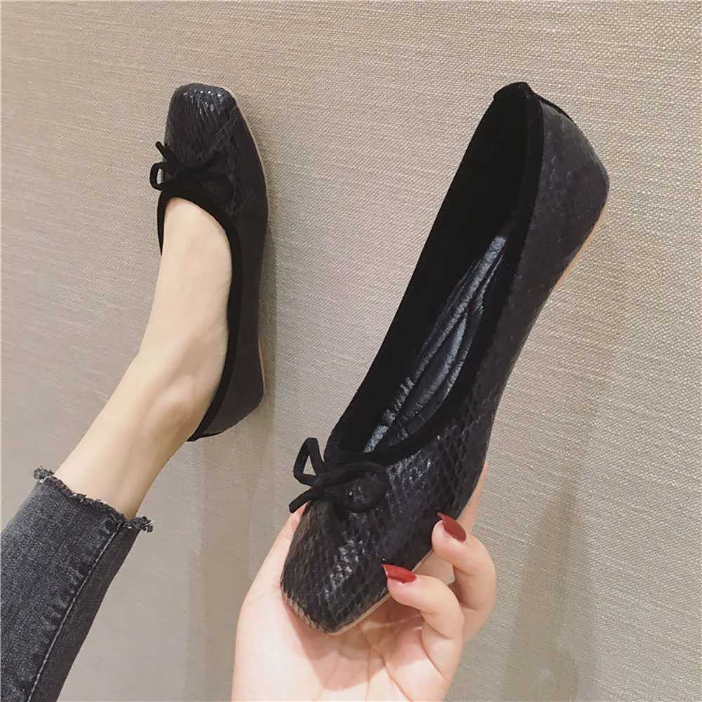 snake print ladies casual shoes