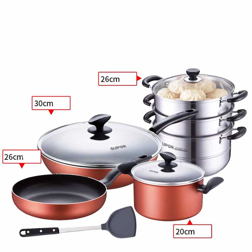 Supor master chef nonstick cookware set MyAmall