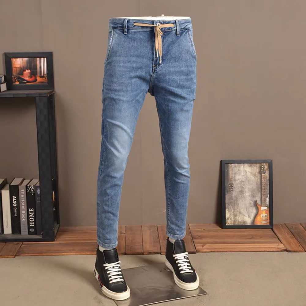 men's 2021 new trend stretchy jeans
