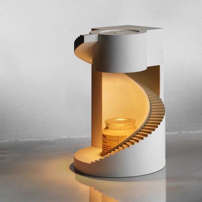 spiral staircase fire-free scented candle wax lamp
