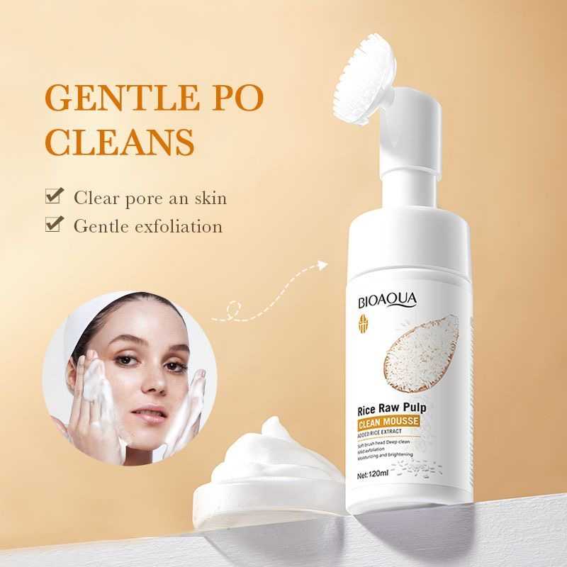 120ml BIOAOUA Rice Raw Pulp Cleansing Mousse