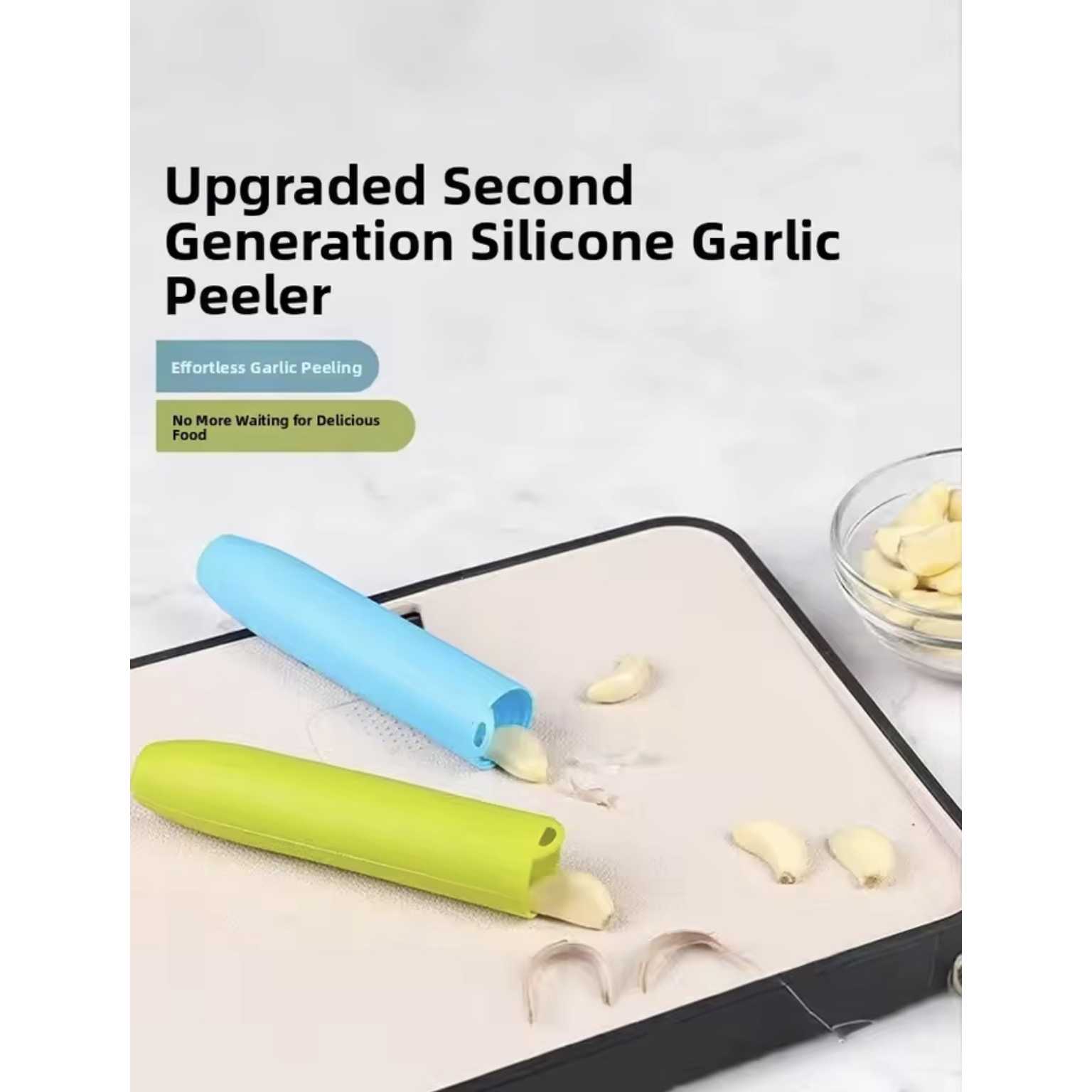 Auatic Garlic Peeler Silicone Kitchen Tool