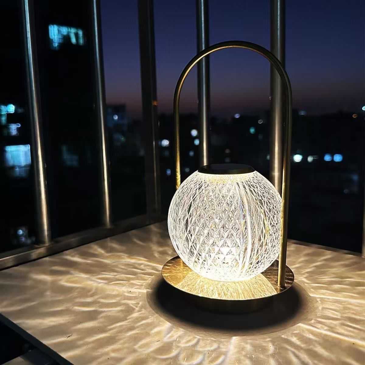 Modern Vintage Crystal LED Table Lamp – Decorative Night Light