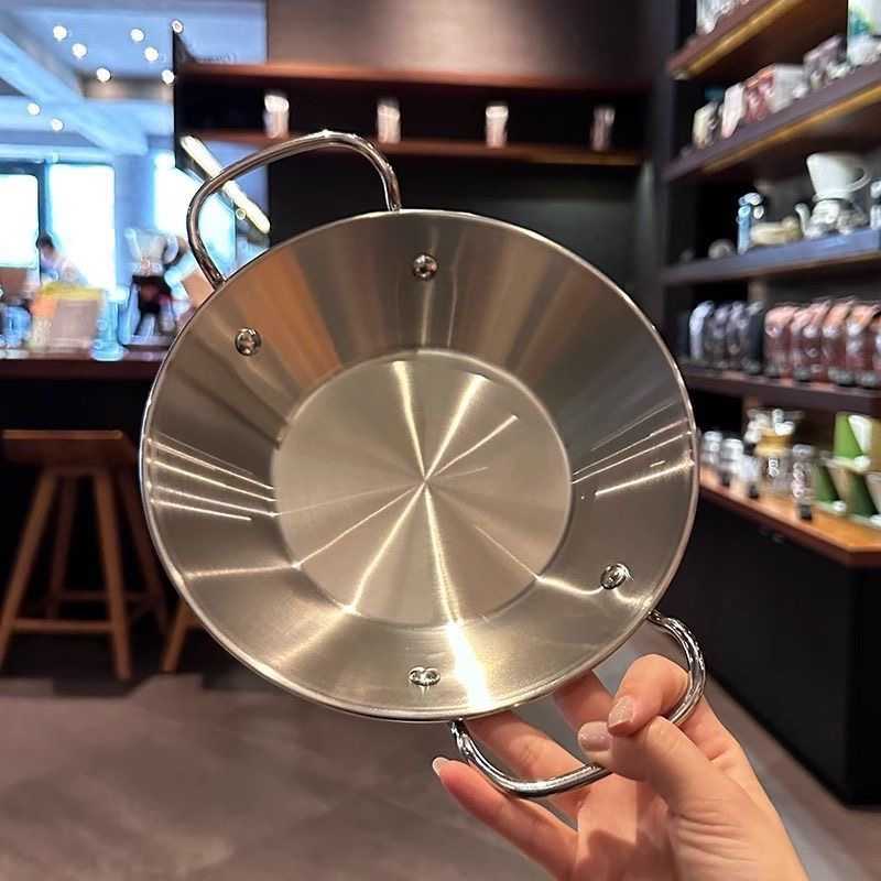 Stainless steel Spanish seafood lobster dish