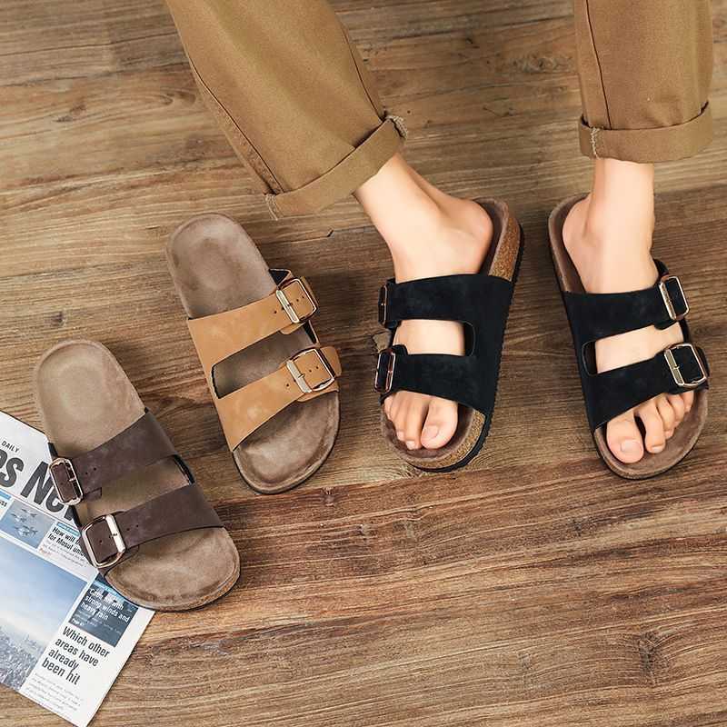 Men Double Buckle Comfort Sandals