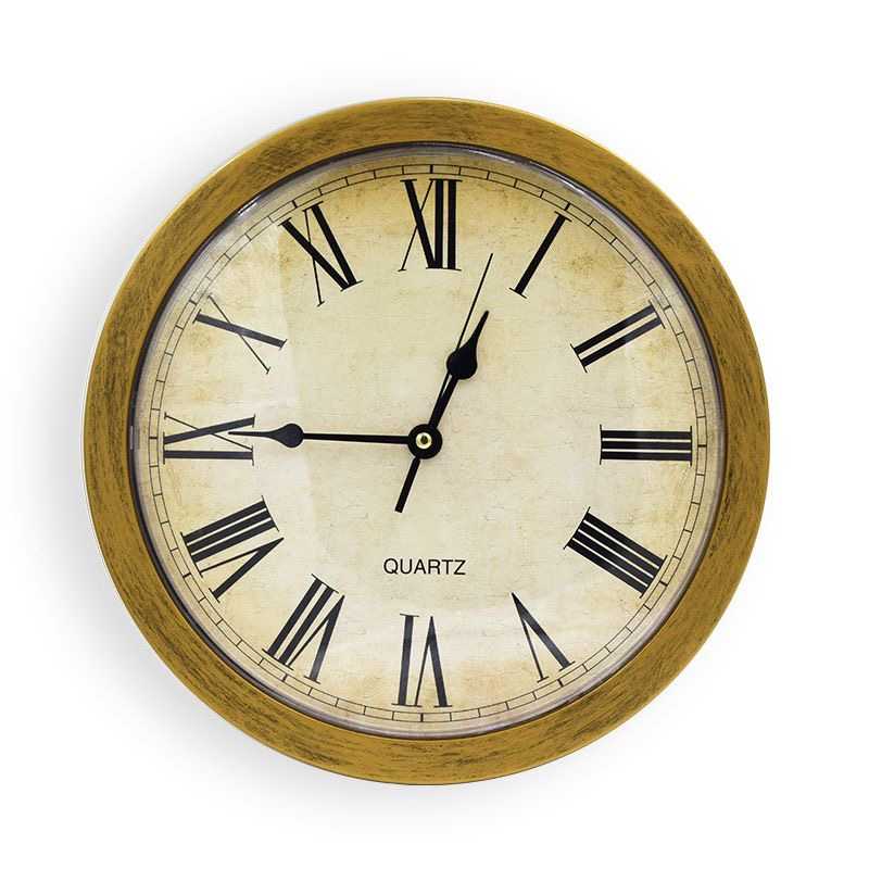 retro wall clock decoration with hidden storage