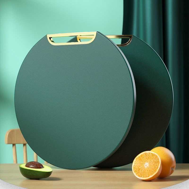 Luxury green food grade round cutting board