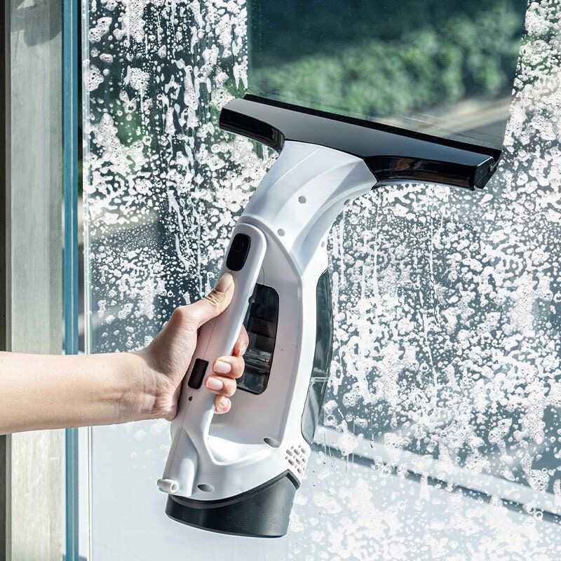 Glass window cleaning machine artifact