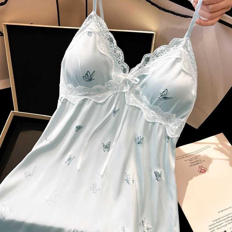 luxury high-end suspender sexy nightdress