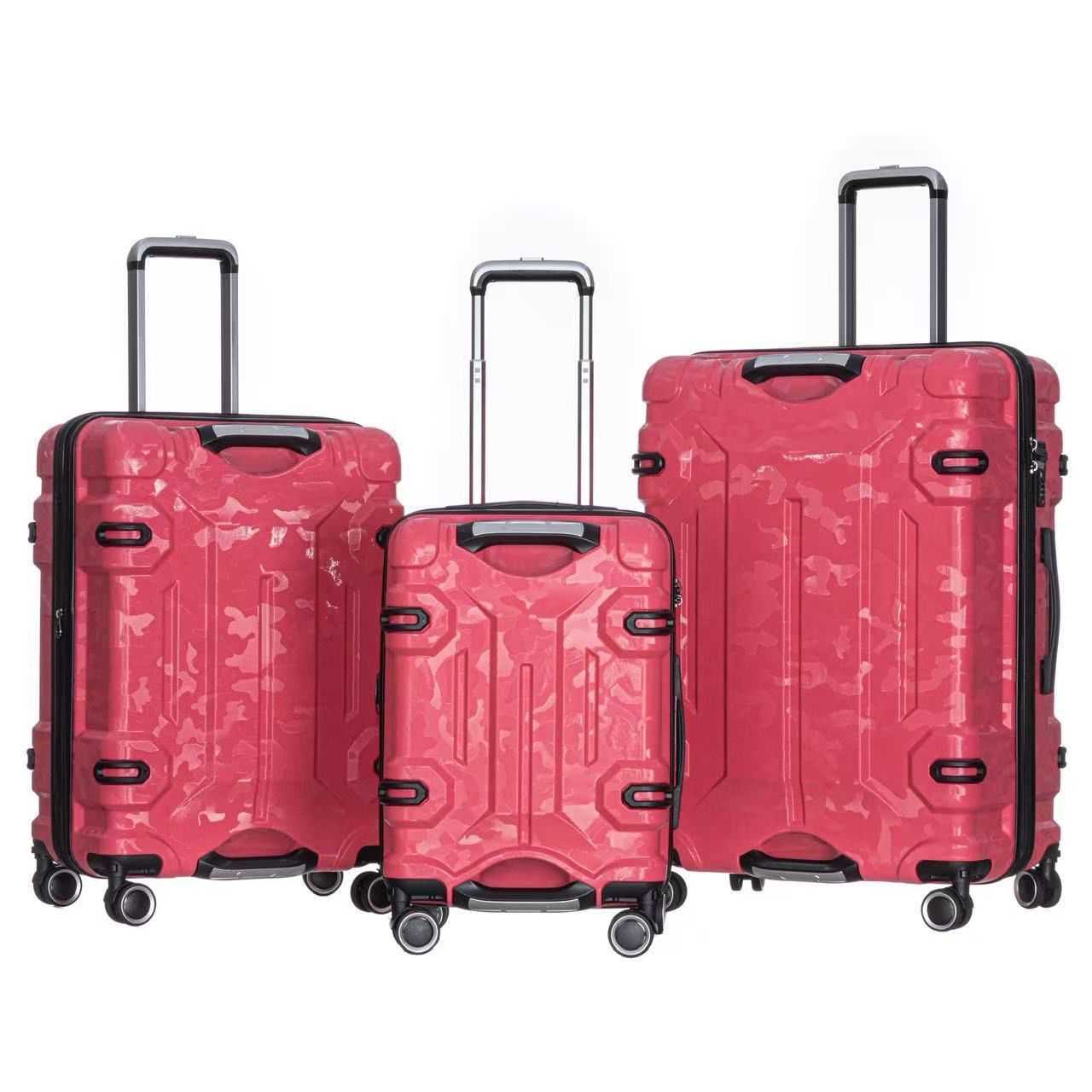 Durable 3PCS Camouflage Rolling Luggage Set