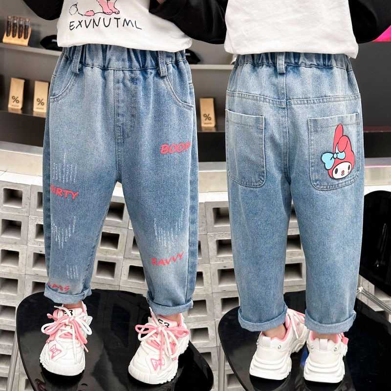 Little Girl Cartoon Melodi Loose Spring Pants