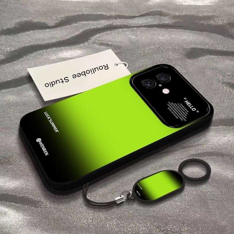 Green summer gradient suitable for Apple 17 mobile phone case iPhone16/15/14