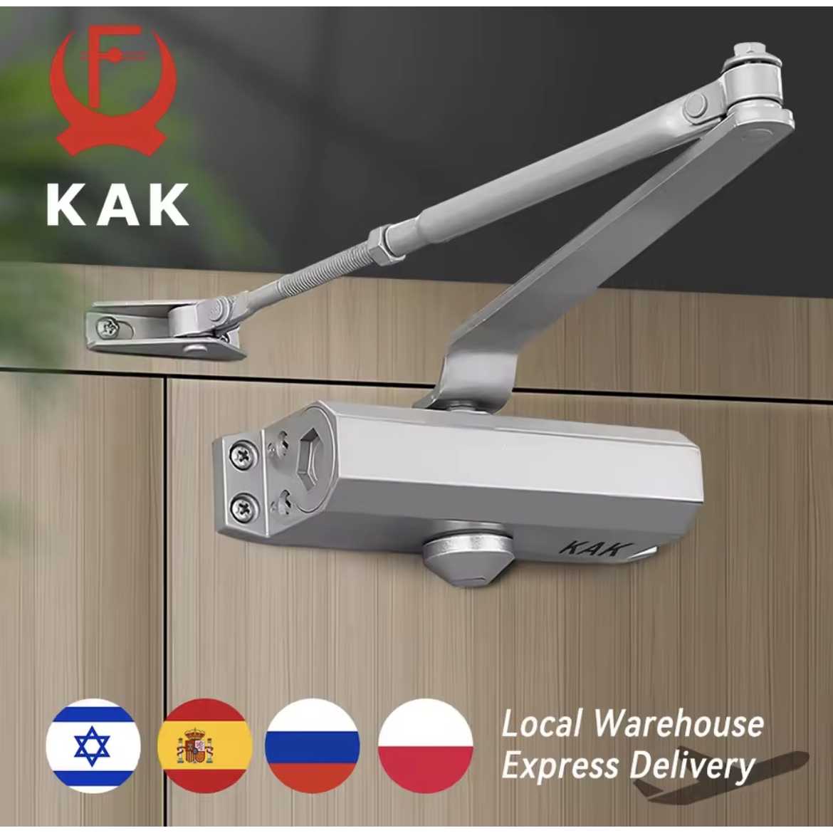 Hydraulic Buffer Automatic Door Closer 25KG to 80KG