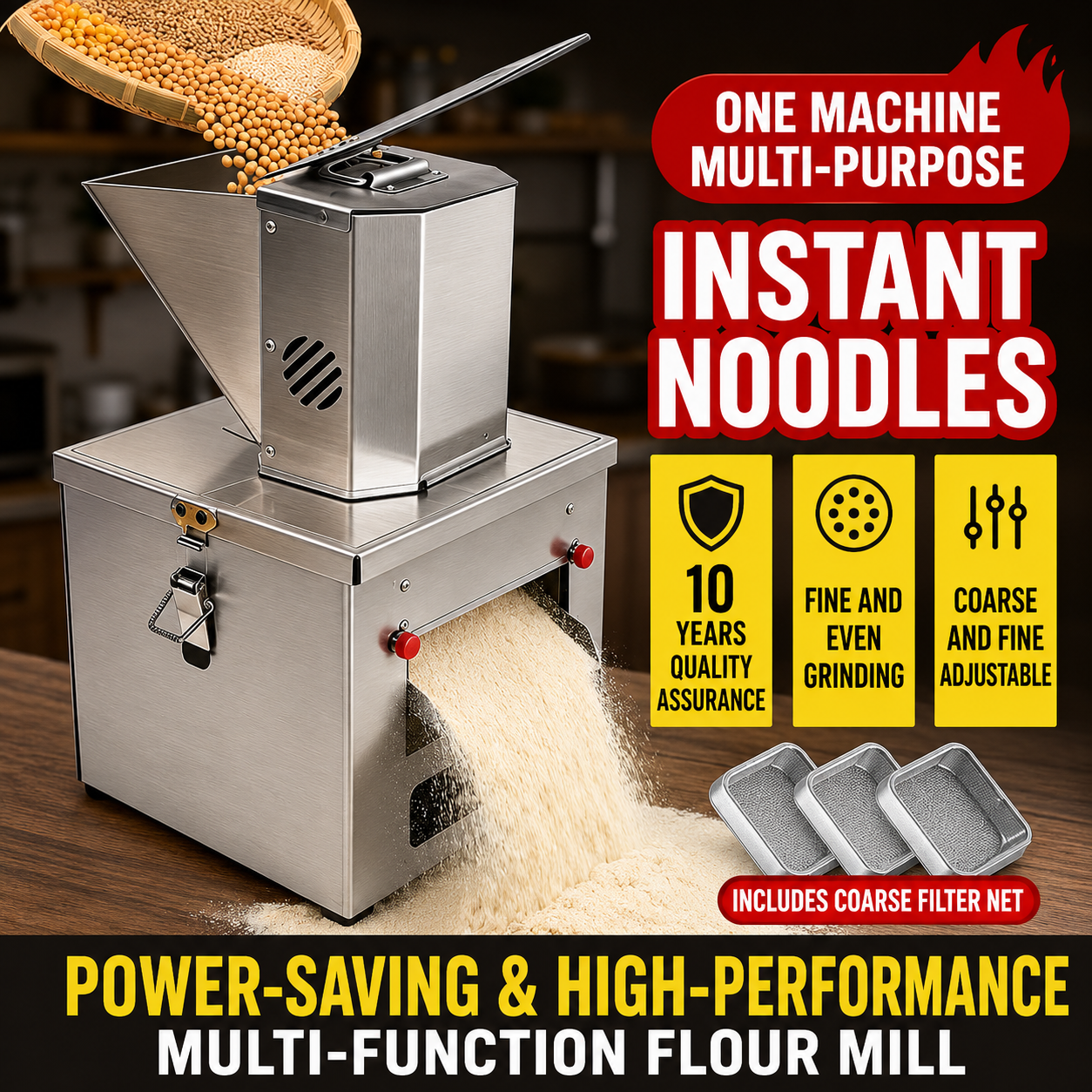 Ultra-Fine Spice Milling Machine Fully Automatic Grain Grinder
