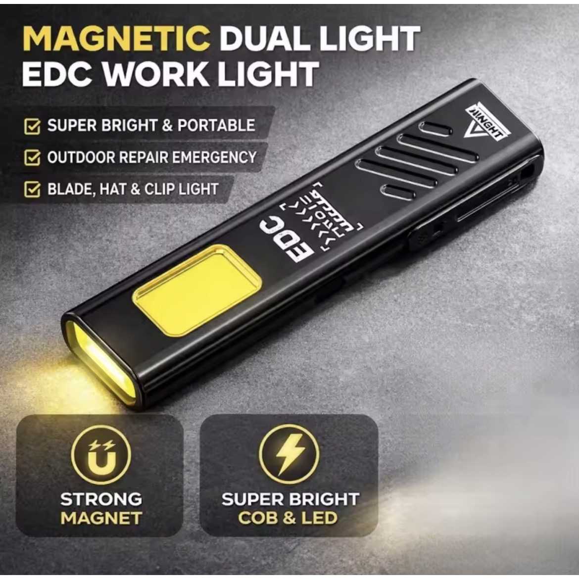 Mini flashlight small portable strong light super bright student dormitory outdoor charging auto rep