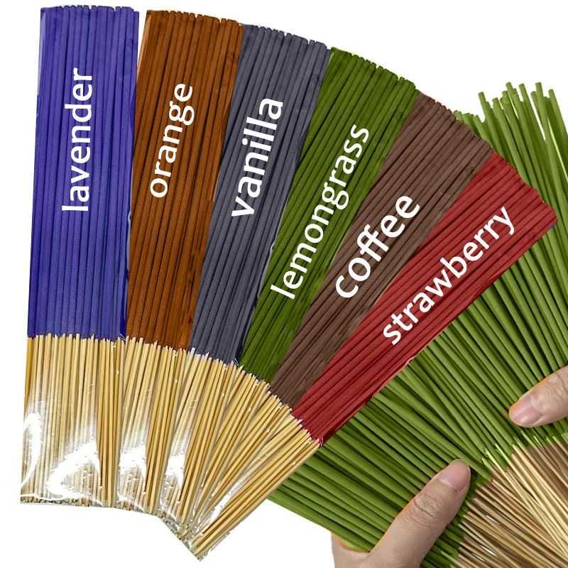 High-Quality Incense Sticks Including Shrubs, Lavender, Lemongrass, Rose, Jasmine,