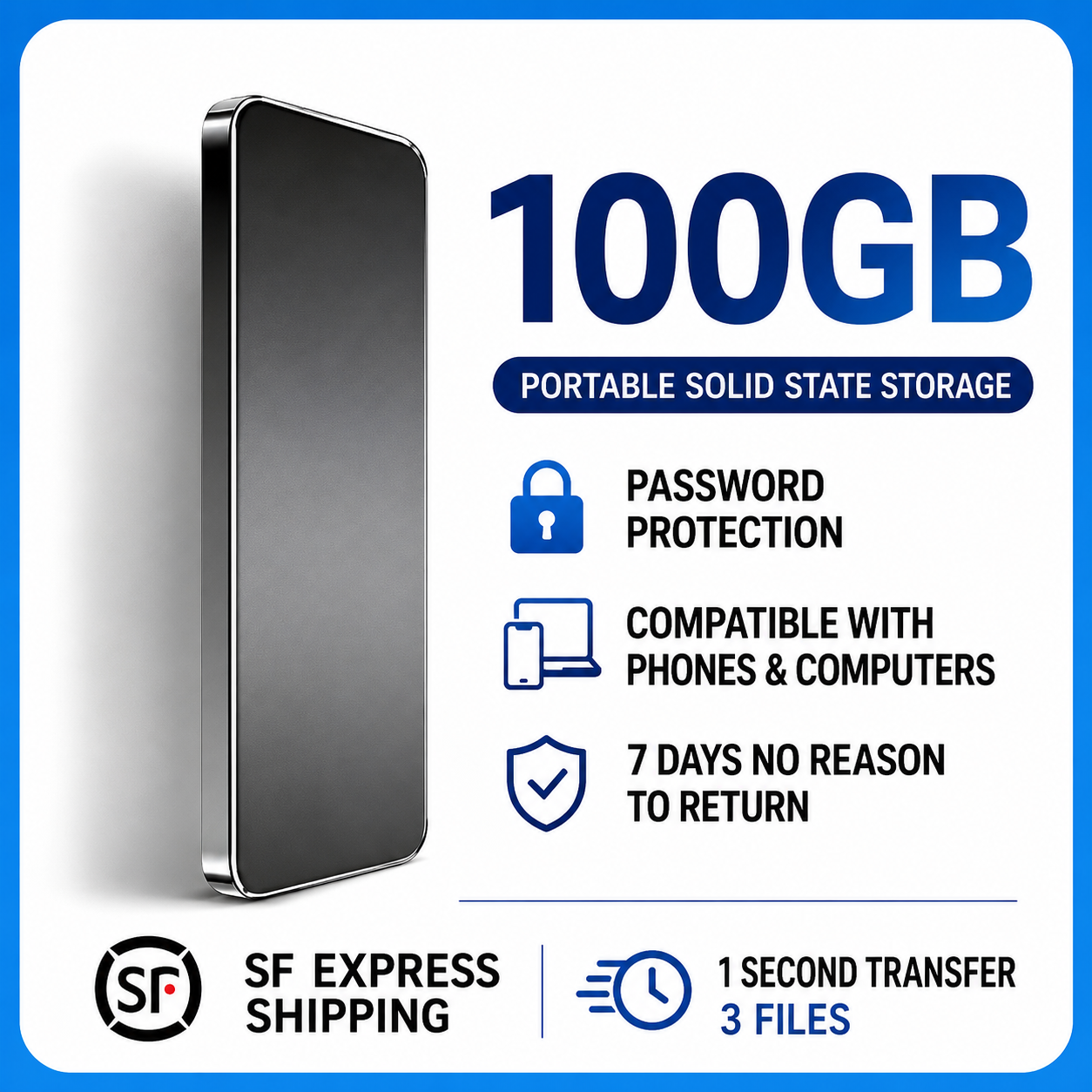 ultra-thin portable computer mechanical hard disk 1TB - 20TB