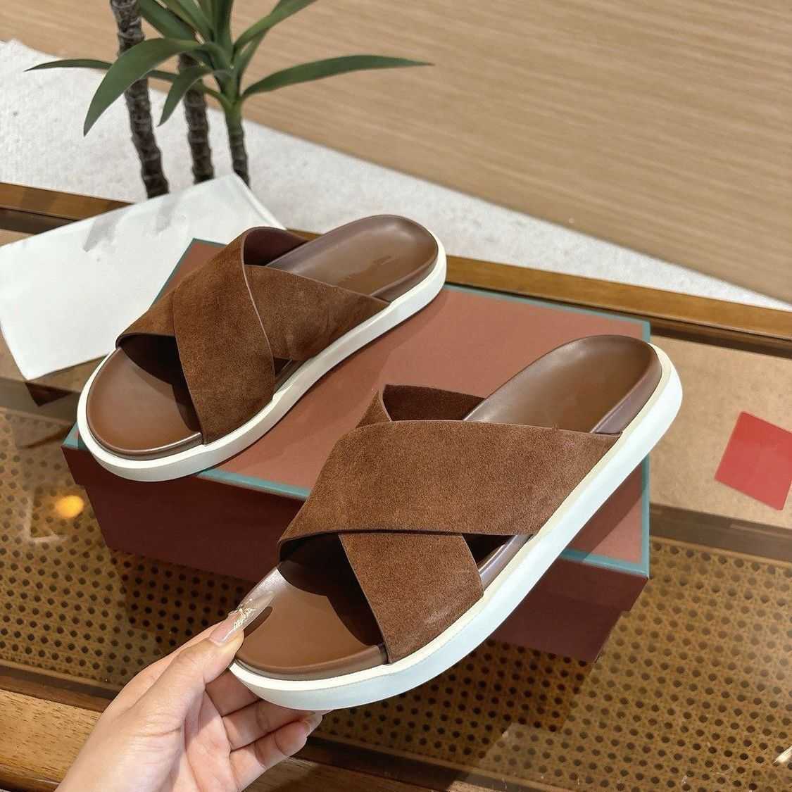 Cross-Strap Casual Unisex Comfort Slides