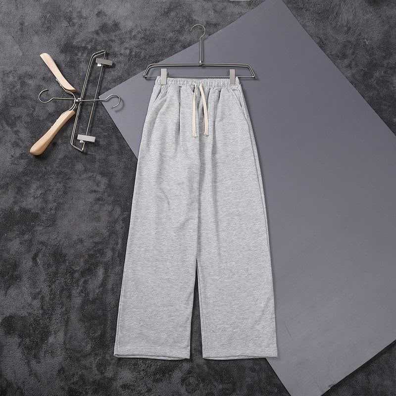 men's Retro simple solid color sweatpants