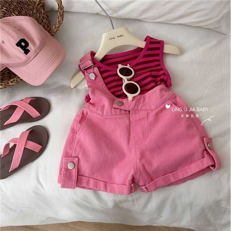 western style two-piece set children's vest shorts clothes