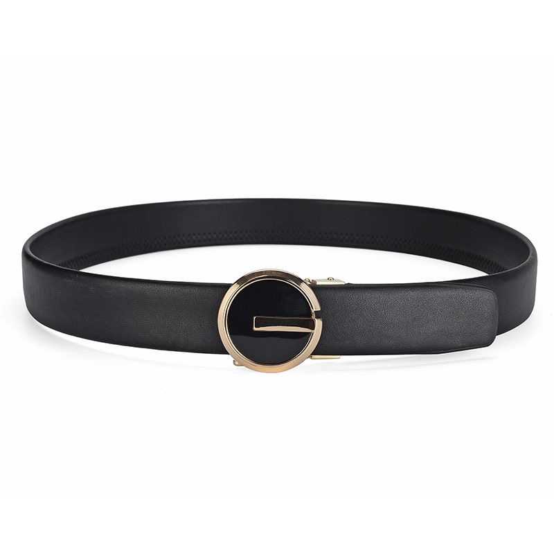 Belt men's genuine leather automatic buckle trendy belt