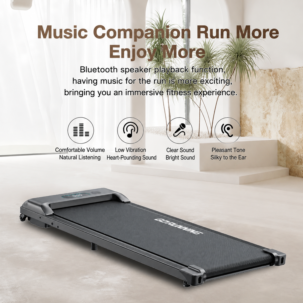 Bedra treadmill household small foldable ultra-silent indoor home fitness equipment flat walker