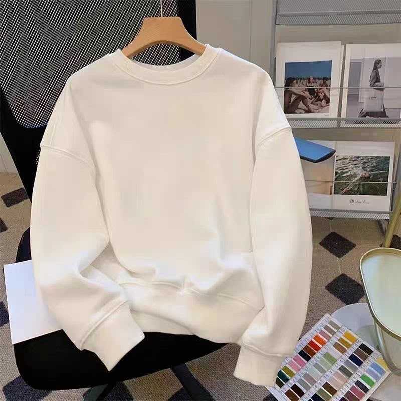 random printed long-sleeved sweatshirt
