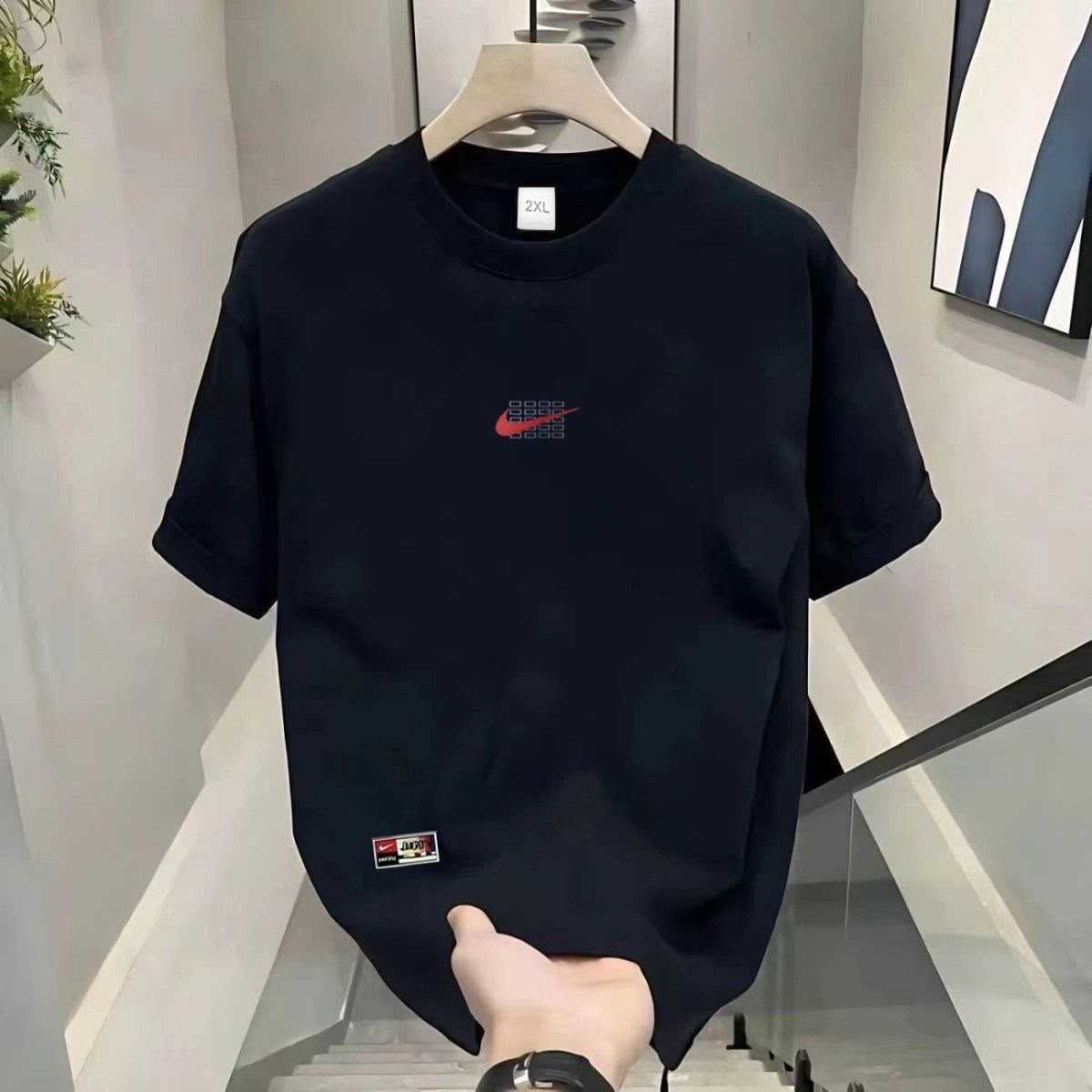Men’s Casual Cotton Round Neck T-Shirt