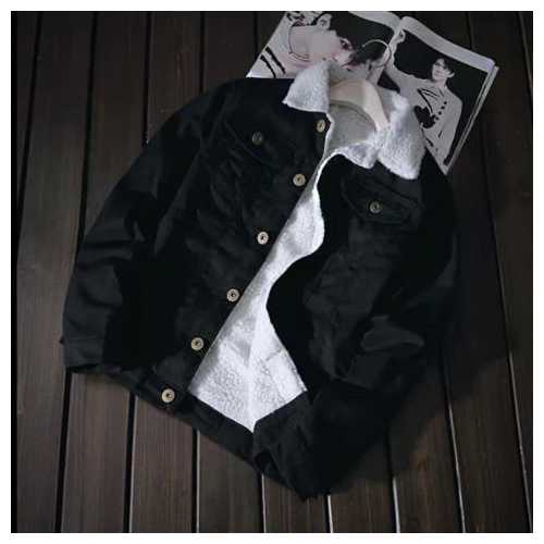 Men’s Warm Fleece Lined Denim Jacket