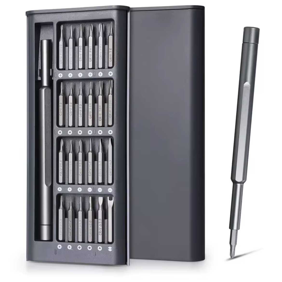 Precision Set 24 in 1 Phillips Torx Hexagonal Flat Head Magnetic Screwdriver
