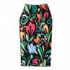 spring-and-summer-floral-slit-skirt