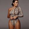 soft-texture-snake print-design-bodysuit-for-women