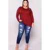 plus-size-angel-ripped-jeans blue