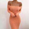 ladies-off-shoulder-long-sleeve-dress