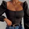 instahot-bubble-sleeve-women's-blouse