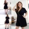 plus size angels black summer rompers