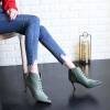 pointed boots on heels