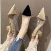 pointy thick heel shoes