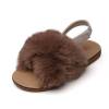 kids fur sandals girls