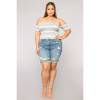 plus-size-angel-summer-ripped-short-jeans