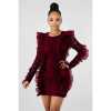 ladies-lace-frills-package-hip-dress