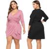 plus size angels deep v-neck dress