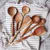 thai teak wooden spatulas