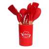11 pieces high temperature resistance silicone spatula