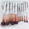 10piece marble soft makeup brush