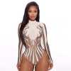 celebrity inns flame print body suit