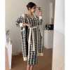 korean niche winter knitted dress
