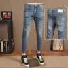summer retro men's denim trousers